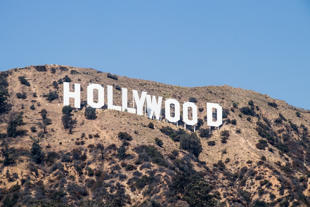 Hollywood Sign in Los Angeles that can be seen from the best boutique Hollywood hotels